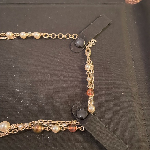 Chanel Faux Pearl + Resin Bead Necklace - Picture 6 of 11